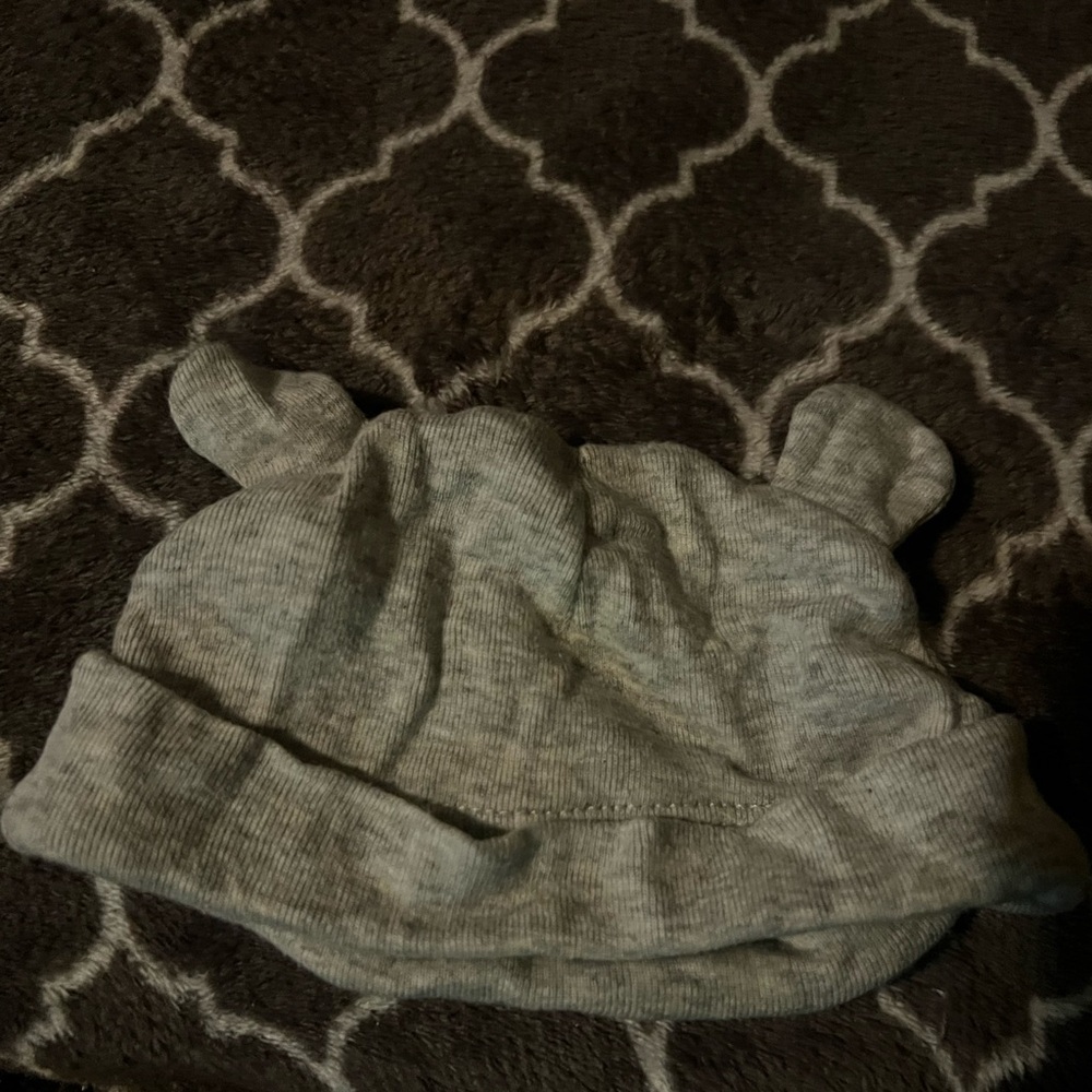 Grey baby hat